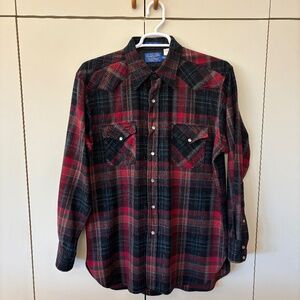 Vintage Pendleton Men’s Wool Western Shirt | Men’s Large